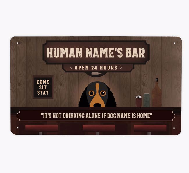 Vintage Bar: Personalized {breedFullName} Metal Sign